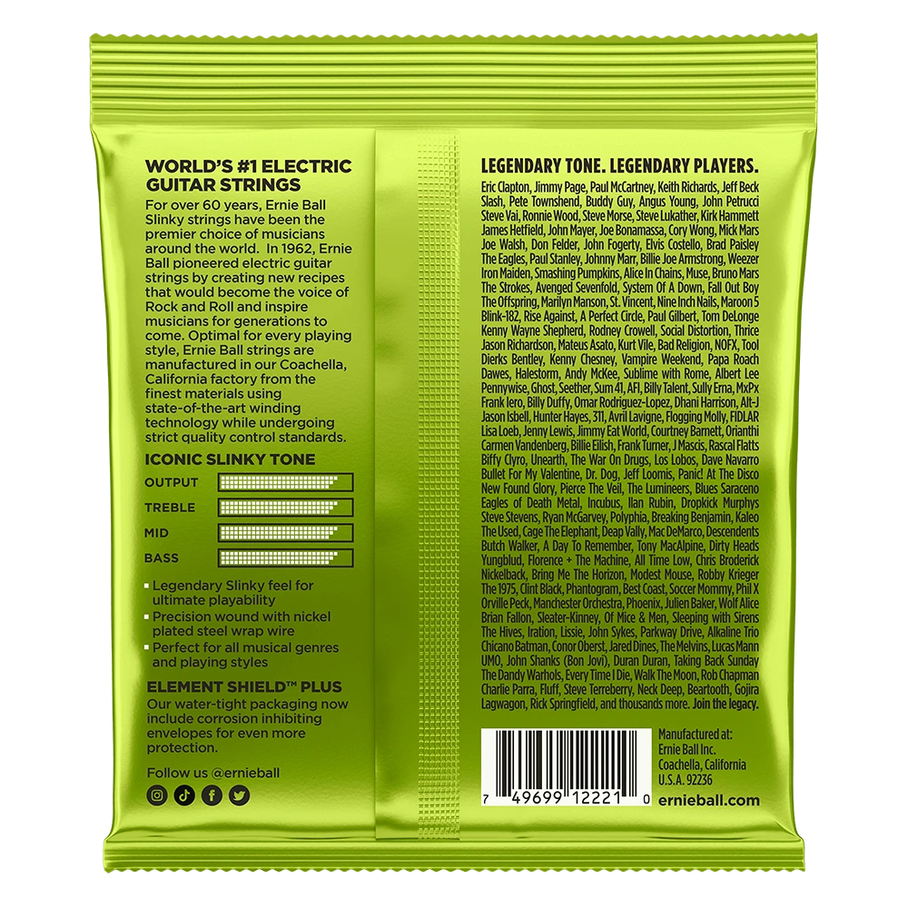 cuerdas de guitarra eléctrica ernie ball regular slinky