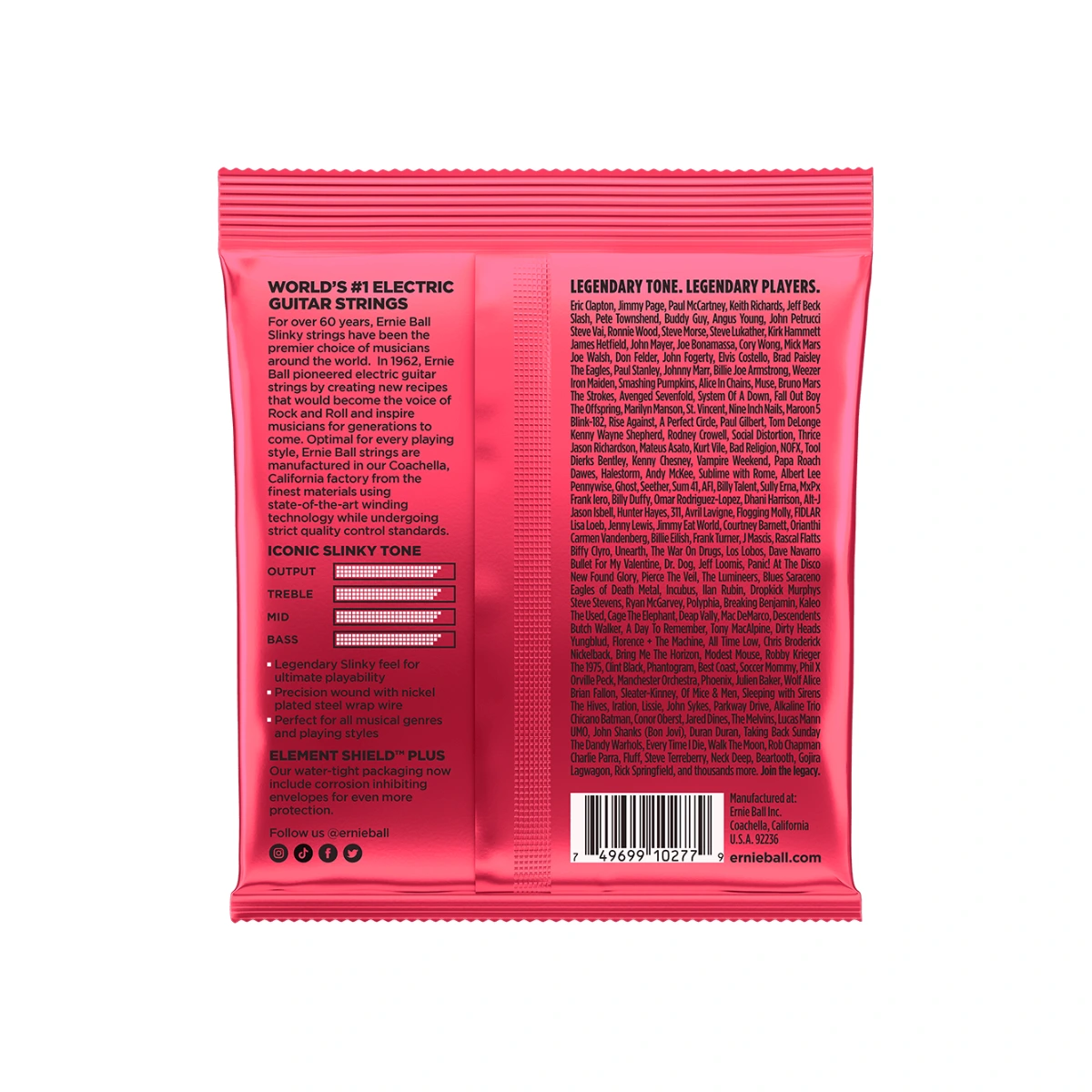 cuerda de guitarra Ernie Ball Burly Slinky