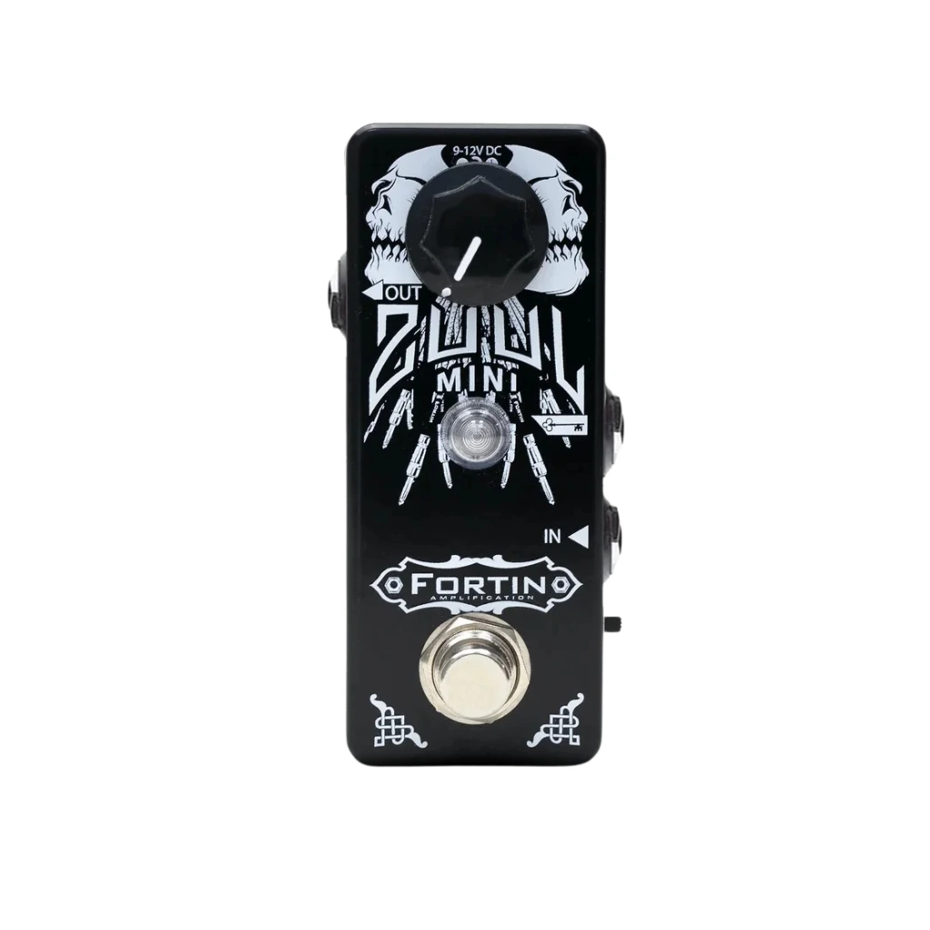 Fortin Zuul Mini, pedal noise gate compacto para guitarra y bajo con sistema Key Input y control preciso del ruido en sonidos de alta ganancia.